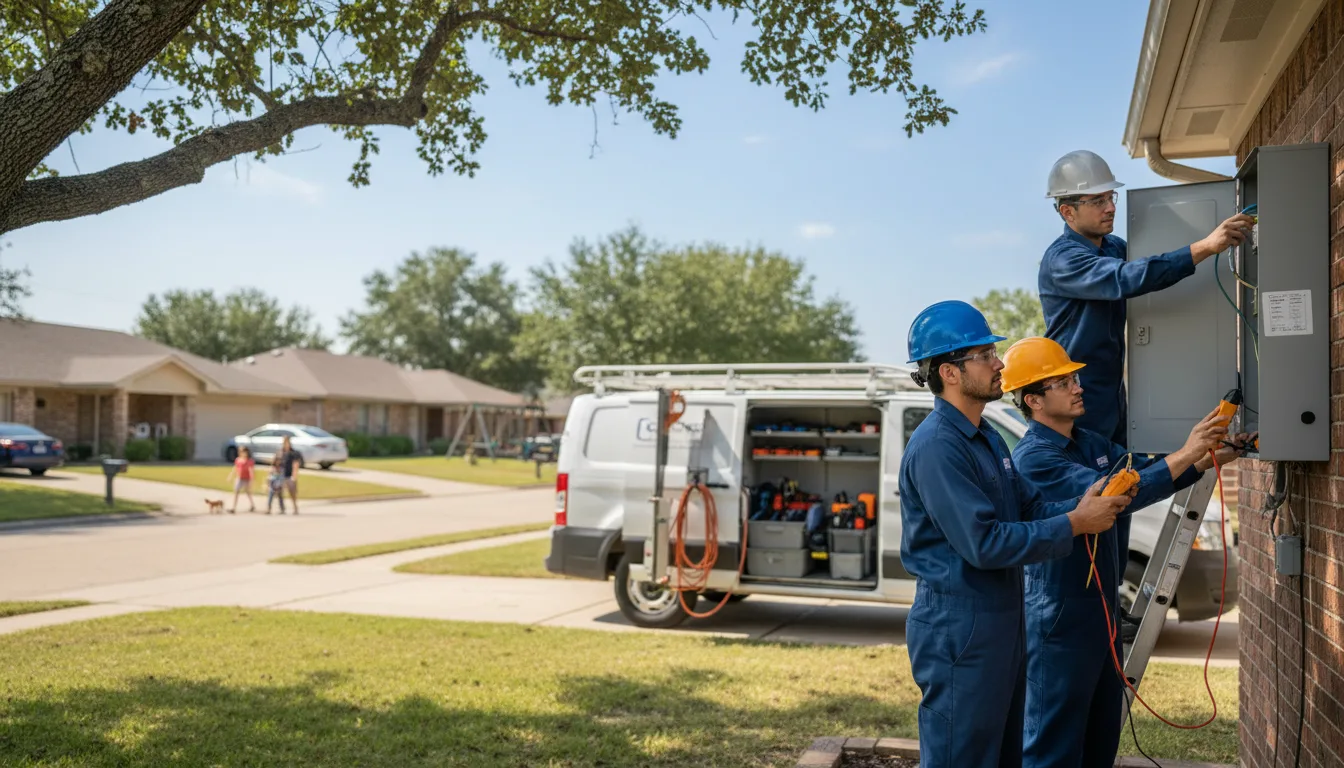 Certified electrician providing emergency electrical services in Mount Hope, WI